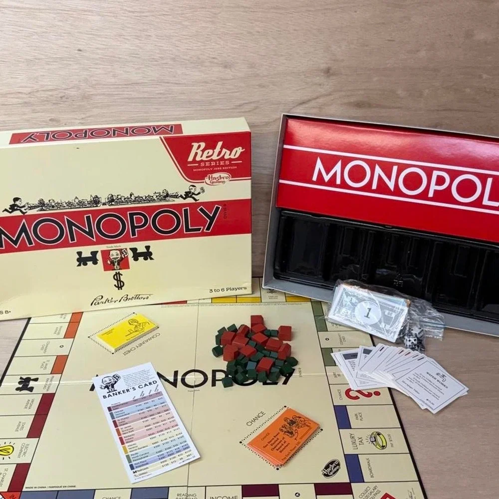 Retro Monopoly and Scrabble (1982) Board Games